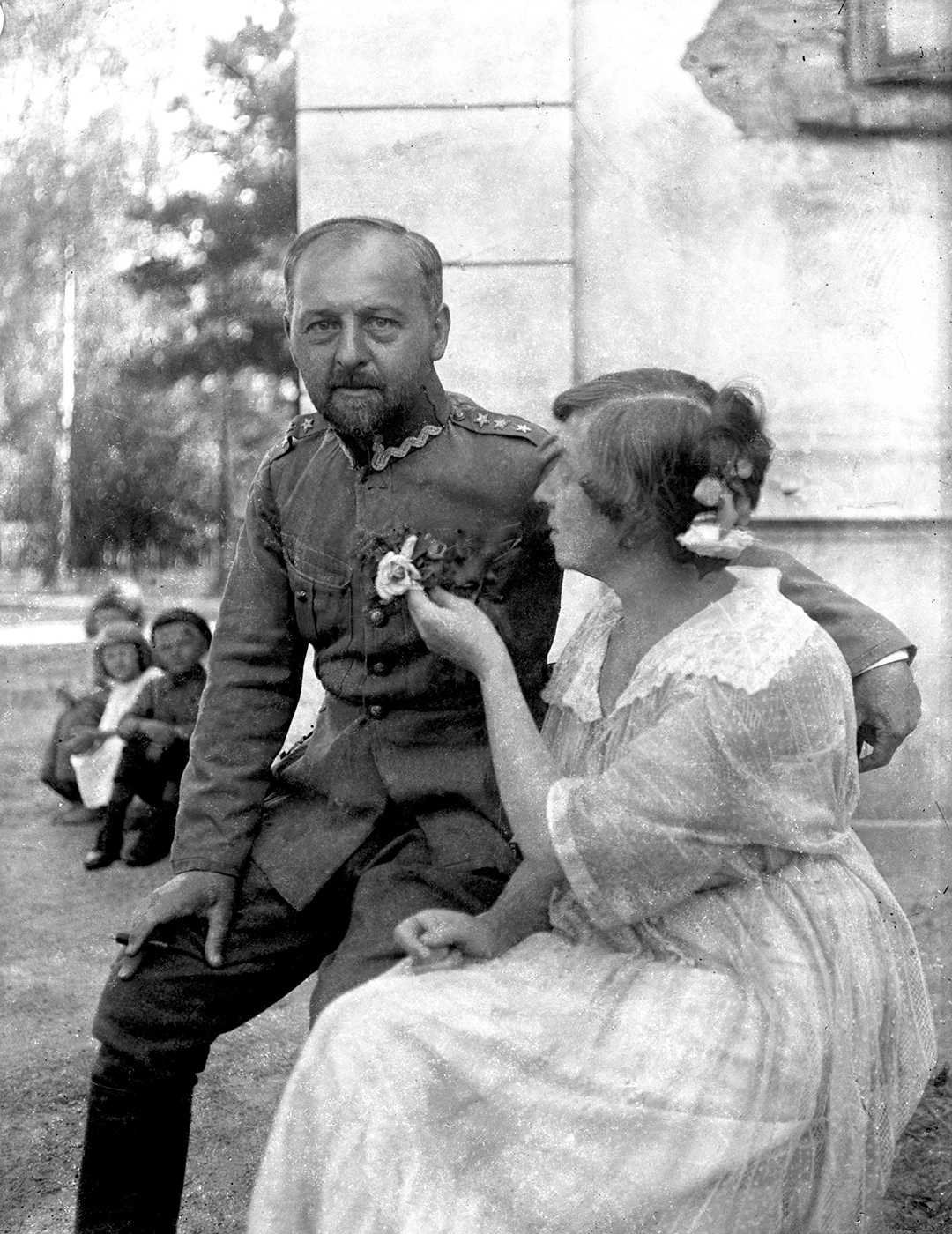Jan Szczepkowski z żoną Marią